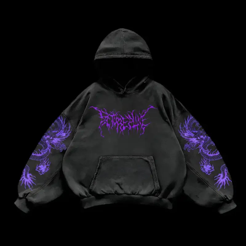 Y2k gothic dark skull hoodies men oversized sweatshirt couples punk tops streetwear goth harajuku women men clothing